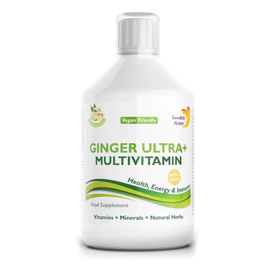 Swedish Nutra GINGER ULTRA+ folyékony multivitamin vassal 500 ml