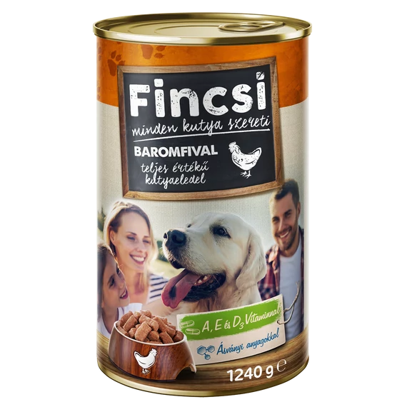 FINCSI Dog Konzerv - SZÁRNYAS - 12 x 1240G
